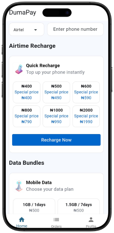 Airtime & Data Recharge